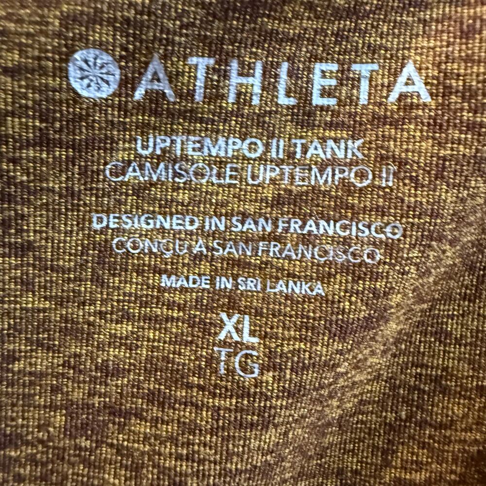 Athleta Uptempo II Tank, Mahogany Heather, Yoga & Training, Size XL - Picture 7 of 8